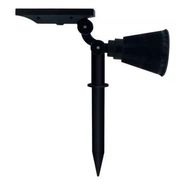 Imagem de Luminaria Espeto 3w Solar Jardim 4 Leds Rgb Colorido Gramado