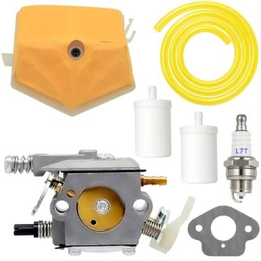 Imagem de FitBest Carburador com filtro de ar vela de ignição para Husqvarna 50 51 55 motosserra Walbro WT-170 Carb substitui 503281504