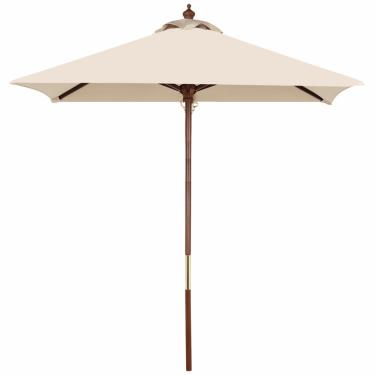 Imagem de Ombrelone Tramontina Em Madeira e Poliéster Quadrado Bege 2m 14587081