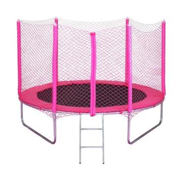 Imagem de CAMA ELÁSTICA PULA PULA 2,44 m. SUPORTA ATE 172 KG NACIONAL - ROSA PIN