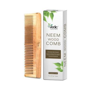 Imagem de Pente de cabelo Vedic Naturals Madeira de Neem 100% pura e natural