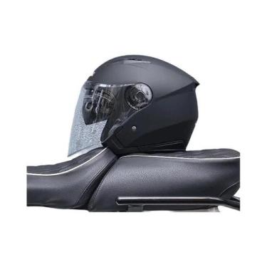 Imagem de Capacete De Motocicleta Unissex Com Dupla Lente, Capacete De Corrida M