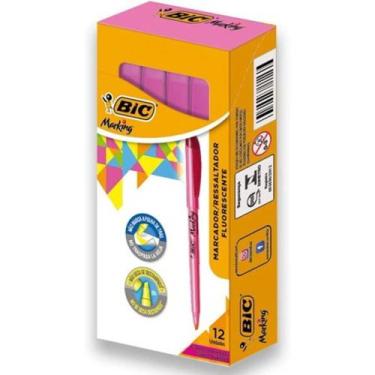Imagem de Marcador fluorescente rosa BIC