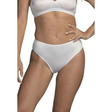 Imagem de Calcinha Calça Cavada Abrupt DeMillus 56095, Branco, ME