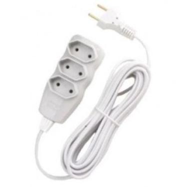 Imagem de Extensão Elétrica 1,5 Metros Tripolar Branca F.c. - fc