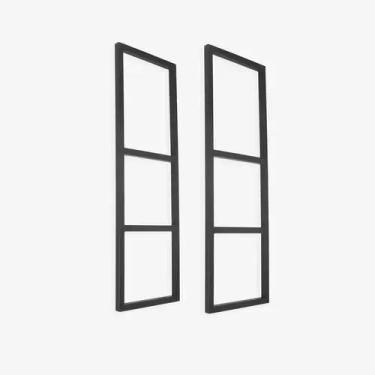 Imagem de Prateleira Tripla Completa Estilo Industrial Ferro 90X90X20 - PLS