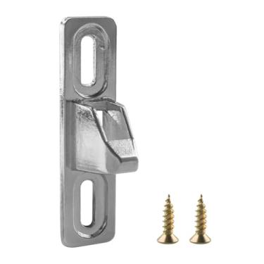 Imagem de Trava de porta de vidro deslizante compatível com Prime-Line E 2040 cromado fundido, substituição de trava de porta deslizante (pacote único)