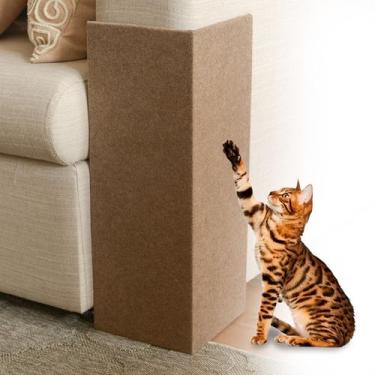 Imagem de Protetor De Sofá E Arranhador Para Gatos De Madeira 2 Peças - Tribosho