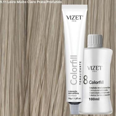 Imagem de Tonalizante Profissional 50gr + Emulsão 100ml Vizet
