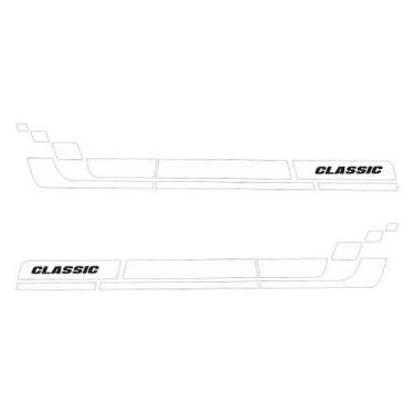 Imagem de Adesivo Faixa Lateral Chevrolet Classic - Cromo Sign