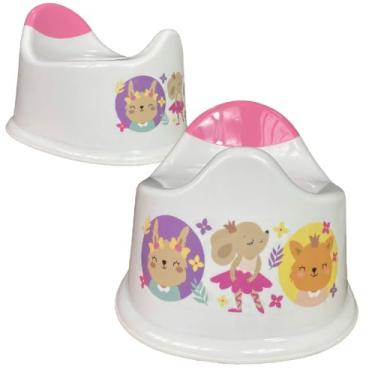 Imagem de Assento Pinico Infantil Desfralde Penico Redutor Transição Troninho Até 30kg Menino Menina (PENIQUINHO BALLET - BRANCO)