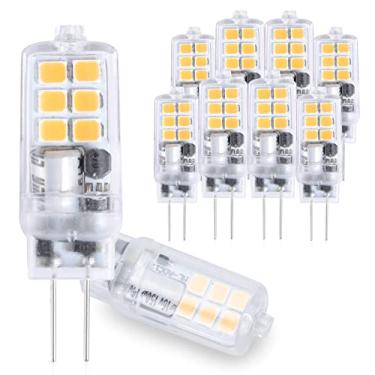 Imagem de Lâmpada LED G4 de 1,2 W 12 V lososuch não regulável, 3000K branco quente tipo jc substituição de halogênio 10w 15W equivalente a lâmpadas de paisagem pacote com 10