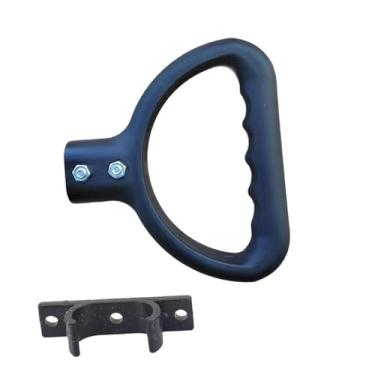 Imagem de Baoblaze Alça de empurrar para carrinho de mão dobrável, peças de reposição, alça leve e prática para substituição em acessório de compras de jardim ao ar, com Clipe Oval