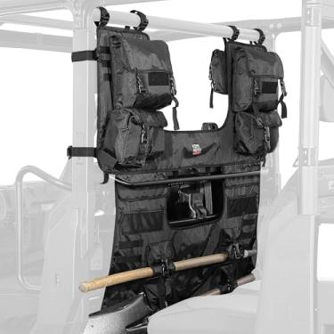 Imagem de KEMIMOTO Bolsa de ferramentas UTV Rack de lona resistente compatível com Polaris Ranger XP 1000 Crew| Can Am Defender Max | CFMOTO Uforce 1000 XL 1680D Oxford Transportador macio para equipamentos de
