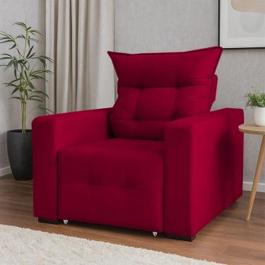 Imagem de Poltrona Amamentação E Decoração Helena Vermelho