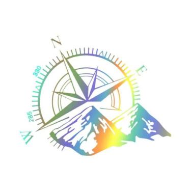 Imagem de Adesivo Para Motocicleta, Caminhão E Trailer, Decalque De Compasso De 