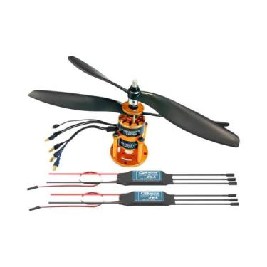 Imagem de Motor Brushless Coaxial De Alto Torque 1300KV QX-MOTOR Com ESC De 30A 