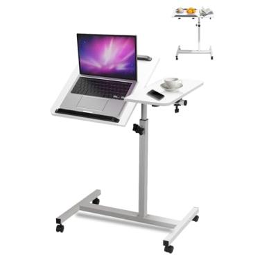 Imagem de Mesa para Notebook de Luxo, 40 * 60*(59-83) cm Altura Ajustável E Reclináve, 360° Para Elevação, Mesa para Notebook, com Rodinhas