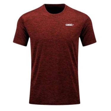 Imagem de Camiseta Masculina Academia Dry Mescla Treino Original Dagg, Vinho, M