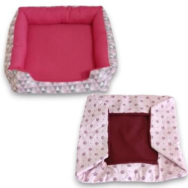 Imagem de cama pet cachorro médio caminha macia confortavavel e resistente com c