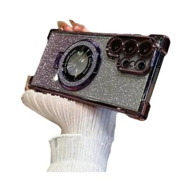 Imagem de Capas MagSafe com Glitter para Samsung Galaxy A24, A55 5G, A53, A54, S