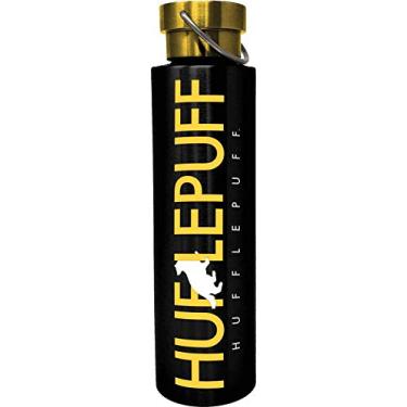 Imagem de Spoontiques Garrafa de aço inoxidável Harry Potter – Copo de viagem Harry Potter com tampa giratória para bebidas, 680 ml – Lufa-Lufa