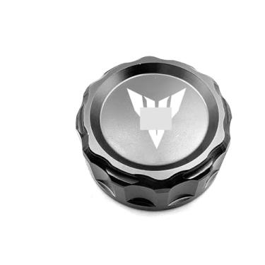 Imagem de Tampa do reservatório de fluido de freio traseiro da tampa do tanque de óleo CNC da motocicleta compatível com Y&AMAHA MT07 FZ07 MT09 SP FZ09 MT10 MT03 MT25 MT125 2023 2024 (cinza)