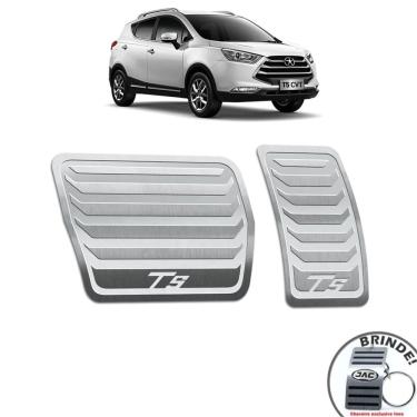 Imagem de Pedaleira Automático Jac T5 2016 A 2019 Em Aço Inox Prata