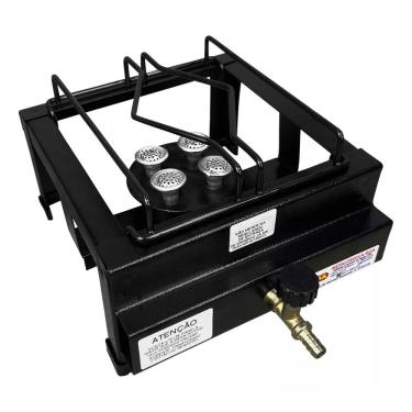 Imagem de Fogão Portátil Industrial 1 Boca Alta Pressão Com Mangueira