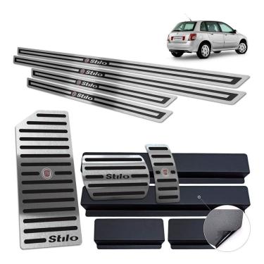 Imagem de Descanso Pedaleira Soleira Stilo 2003 A 2011 Auto Preto AR