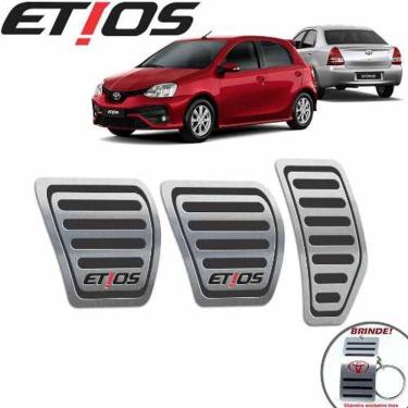 Imagem de Pedaleiras Toyota Etios 2013 A 2019 Manual Preto