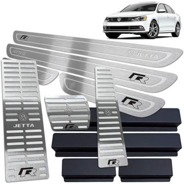 Imagem de Soleira Pedaleira Descanso Jetta R-line 11/18 Auto Prata BR