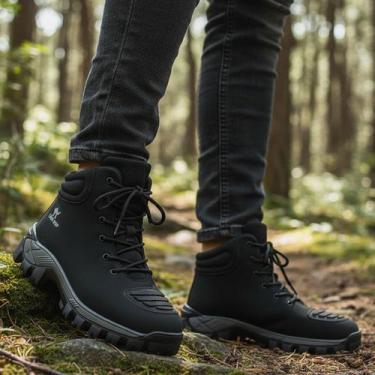 Imagem de Coturno Adventure Masculino Militar Impermeável Tratorado Confortável 