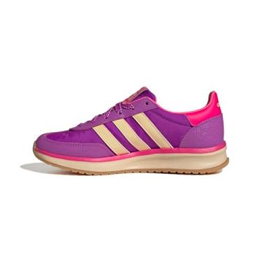 Imagem de adidas Tênis feminino Run 70s 2.0, Purple Burst/Orange Tint/Shock Pink, 35