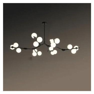 Imagem de Lustre de cristal LED preto e dourado moderno para decoração de sala de estar e sala de jantar, luminária de interior em estilo escandinavo