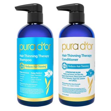 Imagem de Shampoo Condicionador Ingrediente Natural Hidratante Todos os Tipos de Cabelos 450ml, PURA DOR, Azul Escuro