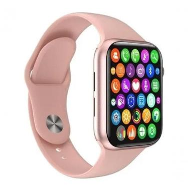 Imagem de Smartwatch Iwo8 Lite S Versão W34 Troca Pulseira Tela 44mm Rosa
