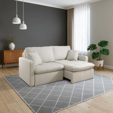 Imagem de Sofá Retrátil e Reclinável 200cm com Almofadas Decorativas Liv Espress
