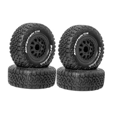 Imagem de predolo 4 peças 1/10 rodas e pneus de carro RC substituem diretamente pneus de curto curso RC acessórios de alto desempenho para brinquedos de controle remoto
