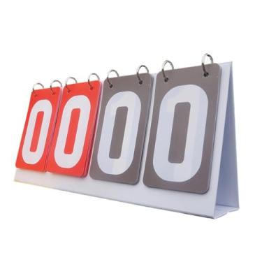 Imagem de YIJU Acessórios para placa de pontuação Flip Number Placar esportivo para futebol e basquete