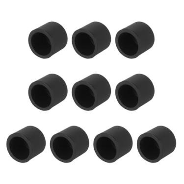 Imagem de PATIKIL Capa RCA antipoeira plugue à prova de poeira, 10 peças 0,54"/13,7 mm protetor de porta de silicone RCA conector fêmea para caixa de som de TV, set-top boxes DVD Players projetores, preto