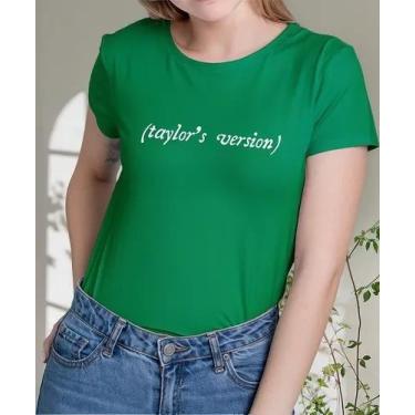 Imagem de Camiseta Camisa Algodão Feminina Masculina Adulto Taylo r Swi ft  Tayl