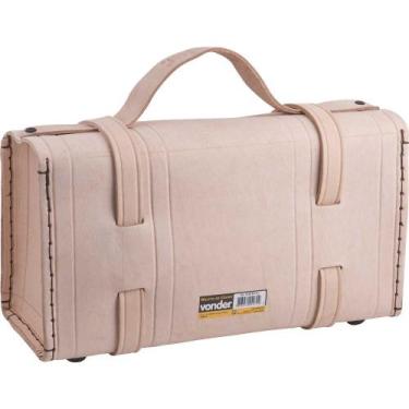 Imagem de Maleta Couro Ferramentas 330x170x110 Marrom Vonder