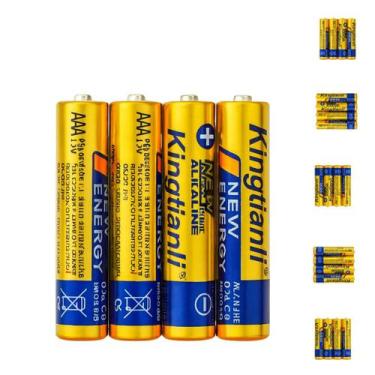 Imagem de 4 Pilhas AAA LR03 1.5V Alcalinas Alta Duração e Desempenho Confiável p