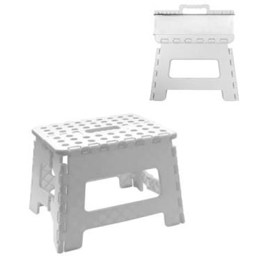 Imagem de Banqueta Dobrável com Alça Reforçada Retrátil Portátil até 150kg para Camping e Pesca