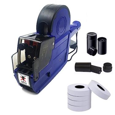 Imagem de HopingMore HM-689 Pistola de preço de 20 dígitos com letras A-Z, etiquetadora de preços com 3 tintas, 5 rolos/2800 adesivos, máquina de etiquetar etiquetas para escritório, loja de varejo, venda de