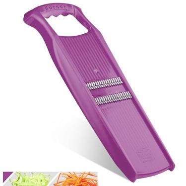 Imagem de Borner Cortador original Roko Julienne PowerLine – Fatiador de vegetais e frutas para tiras finas. Do fabricante! (Roxo)