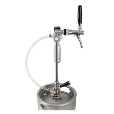 Imagem de Fabricação caseira de cerveja Complete Commercial Keg 12inch Rod Tapping System Flow Control Faucet S/D/A/G Coupler Brewer Mini Co2 Regulator with Bracket Acessórios para vinho(Type S Coupler)