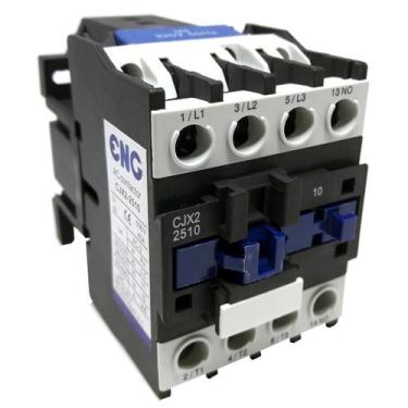 Imagem de Contator trifásico tripolar cjx2 2510 1na 220v 25a - ENG Automação