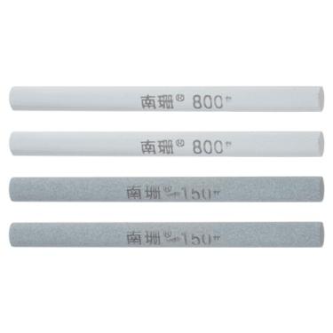 Imagem de Conjunto de 4 peças de pedras de afiar facas, cilindro de gramatura 150/800, amolar para facas, tesouras, utensílios de cozinha